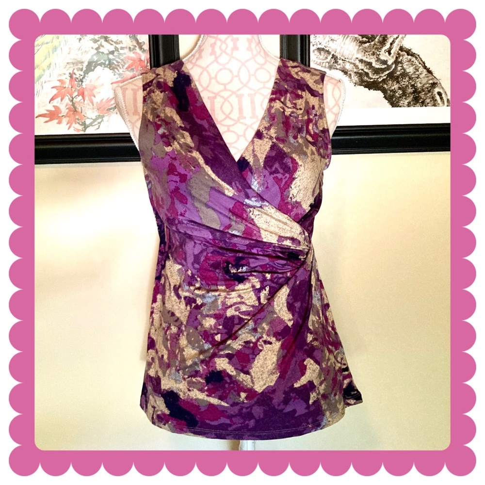 Nic+Zoe multicolored sleeveless top